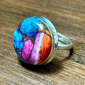 Sterling Oyster Turquoise Ring